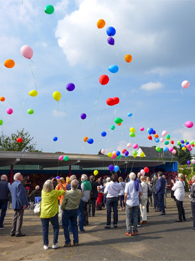 150 Luftballons von 1871 bis 2021 – Eröffnung der neuen Dauerausstellung, 18.9.2021